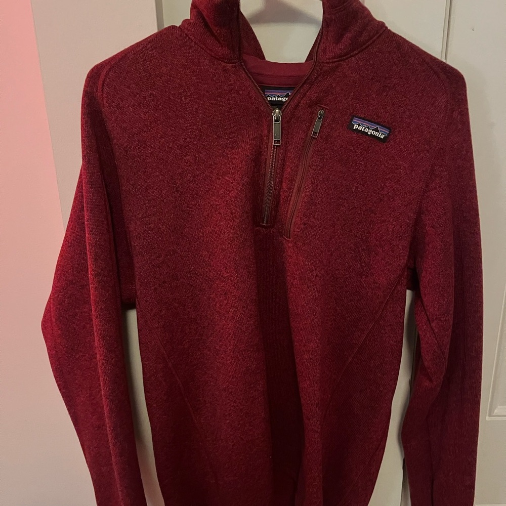 Patagonia Zip-Up Sweater in Red